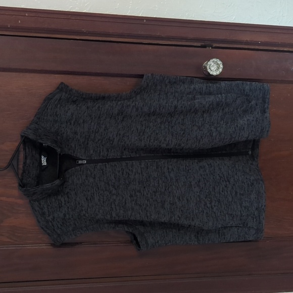 Lands' End Jackets & Blazers - Lands' End Gray Fleece Lightweight Full Zip Vest Size Men's XXL